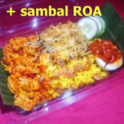 Nasi Kuning Ayam Suwir Rica