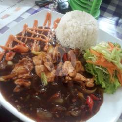 Chicken Blackpeper   Nasi