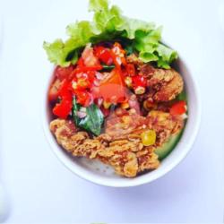 Rice Bowl Chicken Karage Dabu Dabu