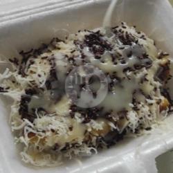 Pisang Bakar Topping Keju Seres Susu Putih