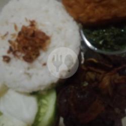 Nasi Ati Ampela Sambal Ijo Esteh/teh Anget