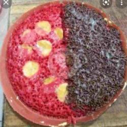 Martabak Redvelvet Pisang Coklat Susu