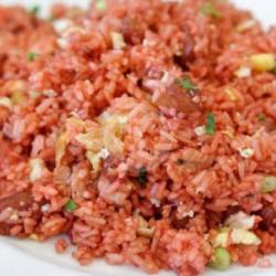 Nasi Goreng Merah Sosis Ayam