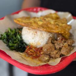 Nasi Cancang Daging   Telur Kalene