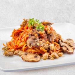 Spaghetti Chicken And Mushroom