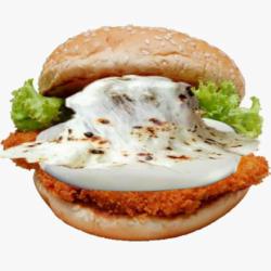 Mozarella Chicken   Egg Burger