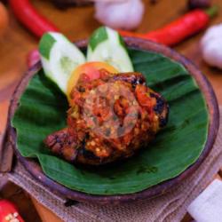 Bebek Bakar Rica   Nasi