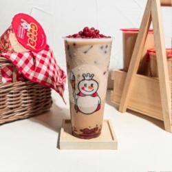 Red Bean Milk Tea (large)