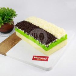 Bolu Pandan Mix Keju Coklat, Lapis Pandan Mix Keju Coklat Meises, Bolu Kukus