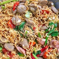 Mie Goreng Tektek Bakso Sosis