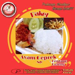 Paket Hemat Ayam Geprek Kentang Goreng