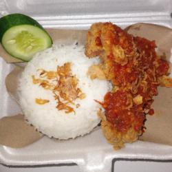 Ayam Geprek Sambel Mercon (sedang)