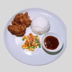 Chicken Steak Crispy Rice