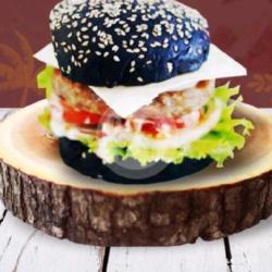 Black Burger Keju   Telor