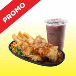 Chicken Double   Milkshake Coklat