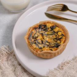 Spinach Mushroom Cheese Quiche