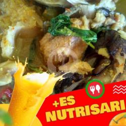 Paket Nasi Kepala Ikan Kakap Bumbu Kuning