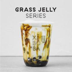 Salted Caramel Grass Jelly Fresh Milk