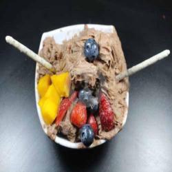 Snow Ice Coklat Fresh Fruit