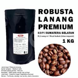 Kopi Robusta Lanang Premium Medium Dark Roast 1kg