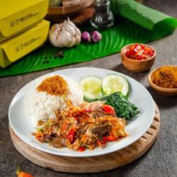 Bebek Penyet Sambal Bawang