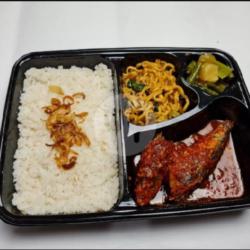 Bento: Nasi   Tumis Sayur   Pindang Balado