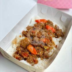 Nasi Oseng Daging (tanpa Pete)