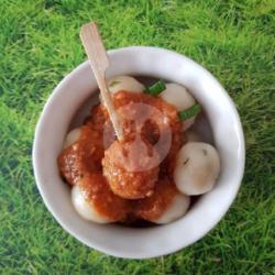 Cilok Isi Keju Bumbu Kacang