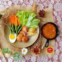 Galantin Ayam Saus Pedas Asam Manis