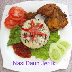 Nasi Daun Jeruk Chicken Katsu Goreng