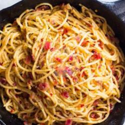 Spaghetti Aglio Olio Chicken Nugget