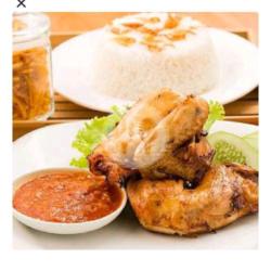 Paket Nasi Ayam Goreng Pop Kecil