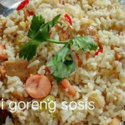 Nasi Goreng Sosis Sambal Ijo