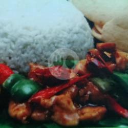 Nasi Ayam Cabe Kering