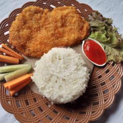 Nasi Ayam Katsu Crispy