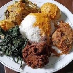 Nasi Rendang Perkedel