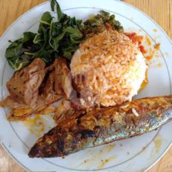 Nasi Ikan Gembung Bakar