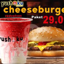 Paket Burger   Redvelved Milk