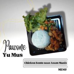 Chicken Bento Saus Asam Manis