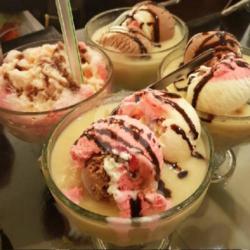 Es Krim Kacang Merah Nangka Susu Coklat