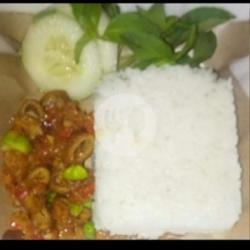 Nasi Usus Sambal Pete