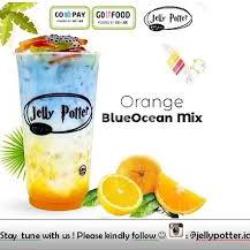 Orange Blue Ocean Mix ( Jelly Boba Habis )