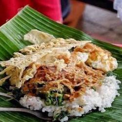 Nasi Pecel Pincuk Komplit