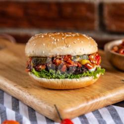 Beef Burger Geprek Jomblo