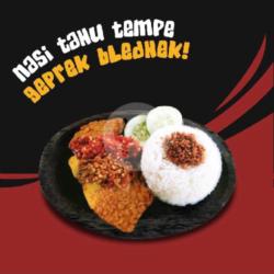 Nasi Tahu Tempe Geprek