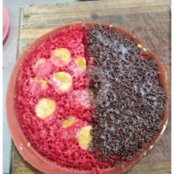 Martabak Manis Red Velvet Pisang Coklat