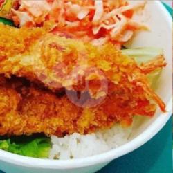 Nasi Ebi Furai (udang Katsu)