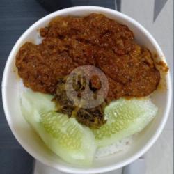 Nasi Rendang Daging Kekinian