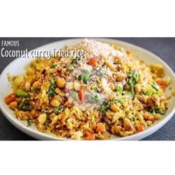 Coconut Cury Fried Rice  Vegan