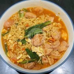 Mie Nyemek Kuah Sosis